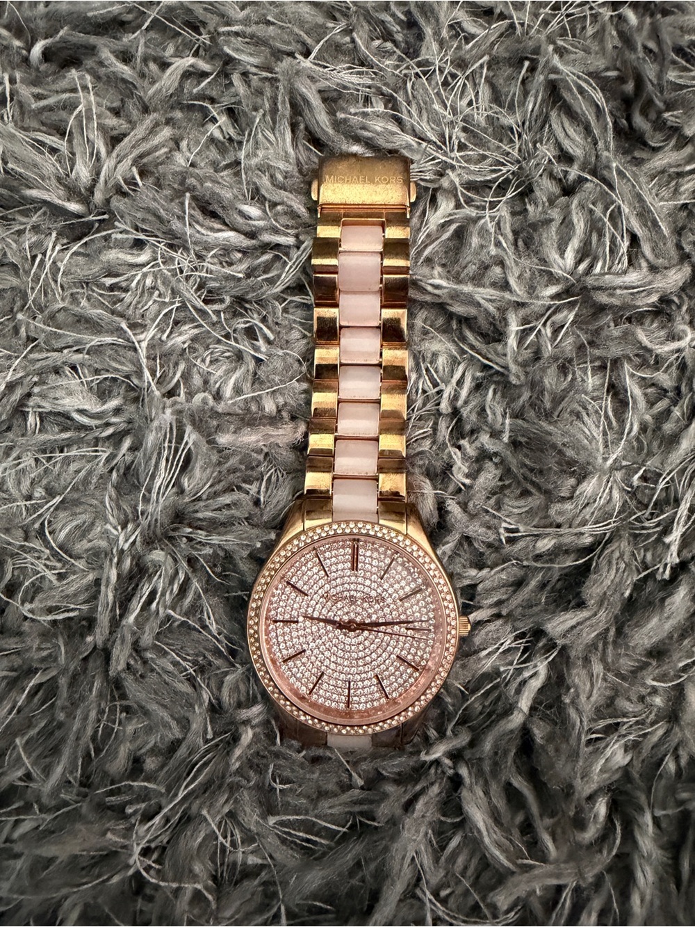 Michael Kors Rose Gold Crystal Pavé Watch